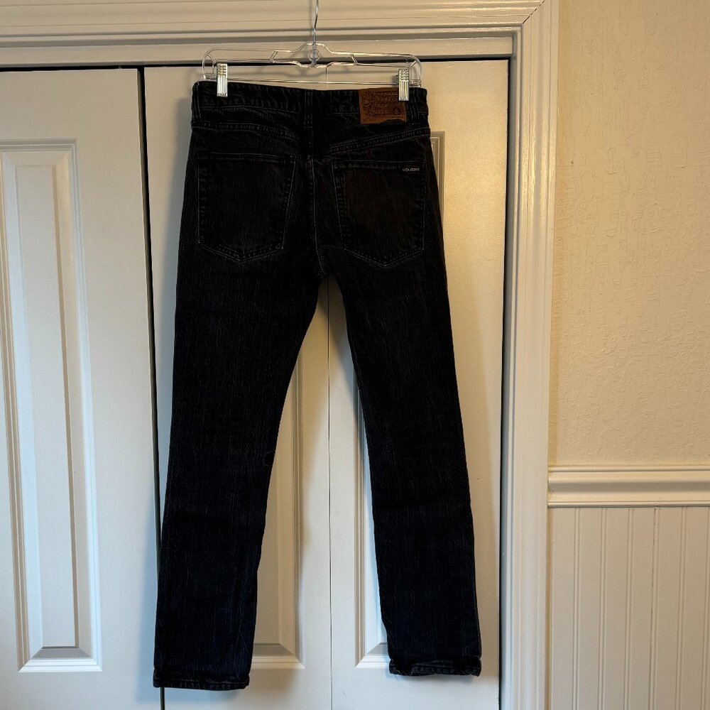 Volcom 2x4 Skinny / Slim Fit Jeans faded black size 31x32